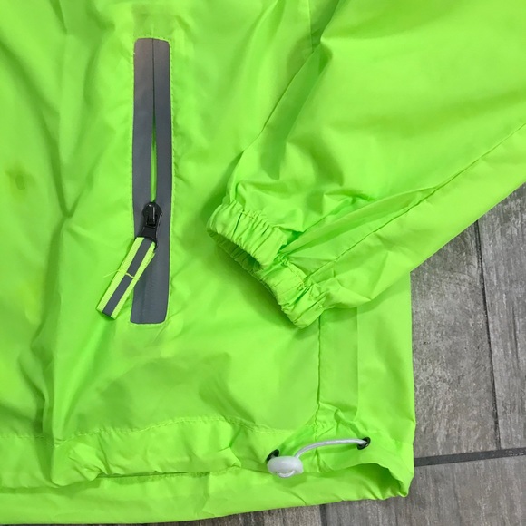 Neon Green Ultralight Windbreaker Running Jacket - Picture 2 of 6